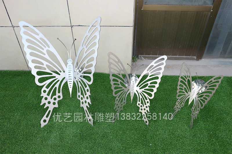 不銹鋼雕塑加工廠,不銹鋼蝴蝶擺件 不銹鋼雕塑加工廠,不銹鋼蝴蝶擺件