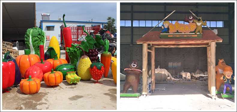 仿真蔬菜水果擺件，卡通玻璃鋼門頭