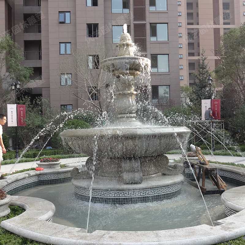 石雕噴泉，花崗巖噴泉，景觀噴泉