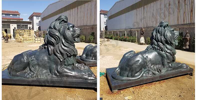 匯豐銀行銅獅子，銅雕塑廠家，歐式銅獅子