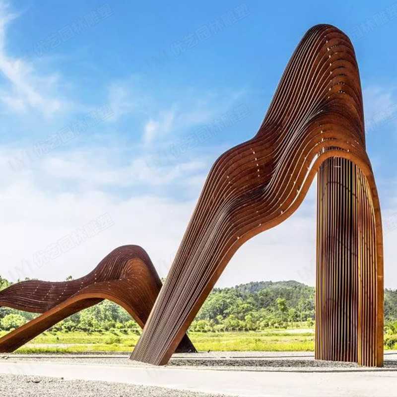 耐候鋼雕塑，耐候鋼雕塑定制